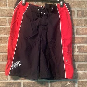 Tony Hawk Red and Black Cargo Shorts